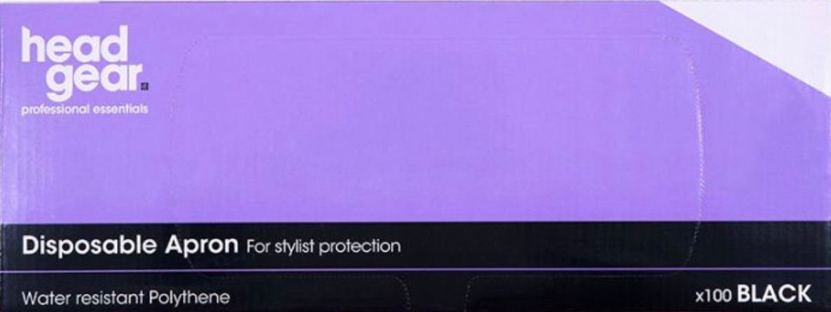 Headgear Disposable Aprons black - 100 pcs