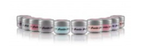 10g Coloured Acrylic DESIGN pots - CLICK for all colours
