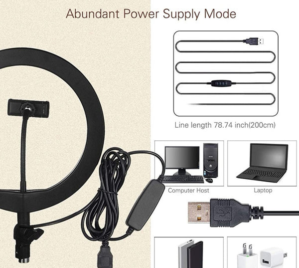 Desk Ring Light - 10 inch